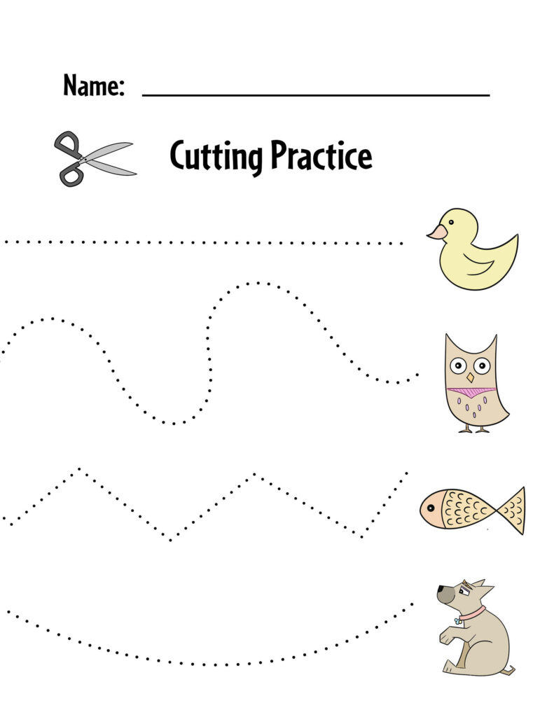 Free Printable Cutting Worksheets For Preschoolers ⋆ The Hollydog pertaining to Free Printable Practice Cutting Worksheets