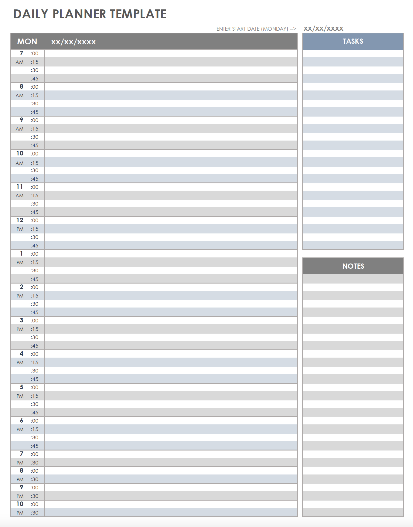 Free Printable Daily Calendar Templates | Smartsheet regarding Free Printable Daily Calendar Worksheets