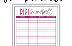 Free Printable Debt Snowball Worksheet - Making Frugal Fun in Debt Snowball Worksheets Free Printable