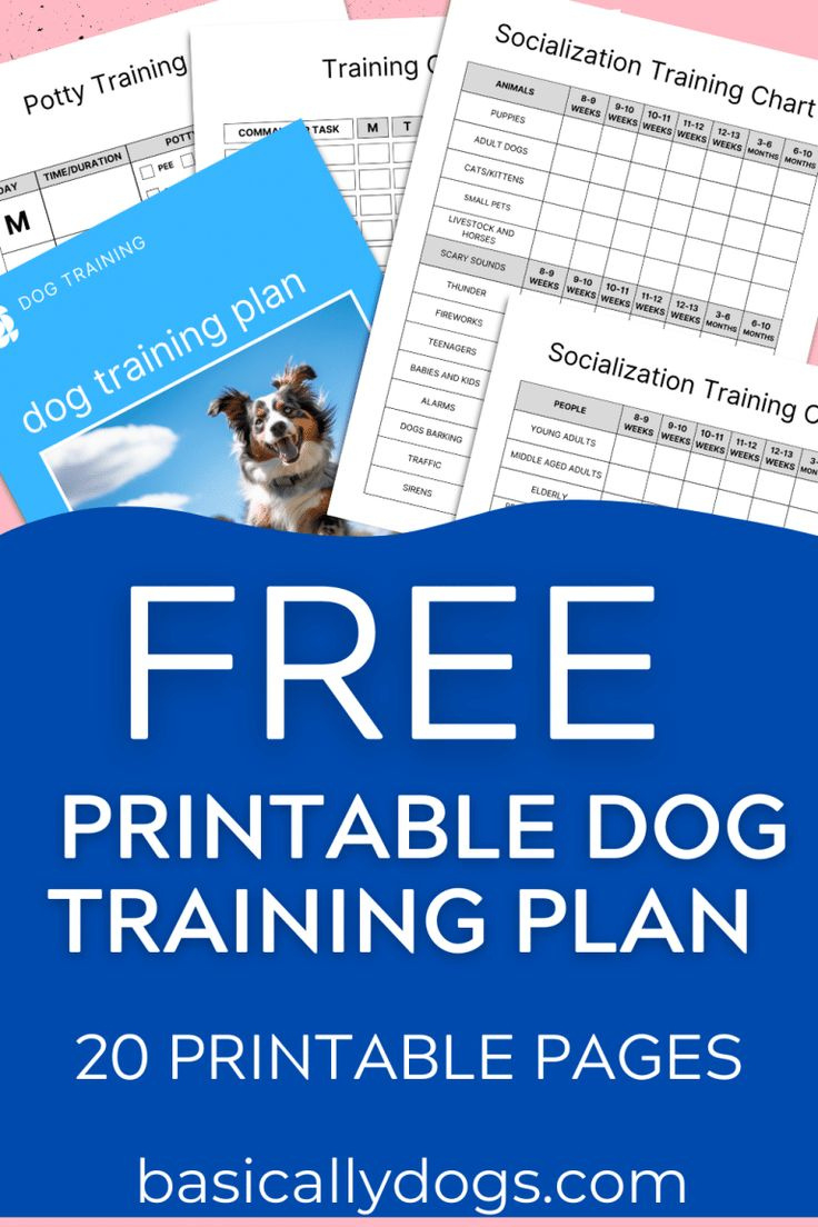 Free Printable Dog Training Plan Template To Download - Basically Dogs throughout Free Printable Dog Training Worksheets