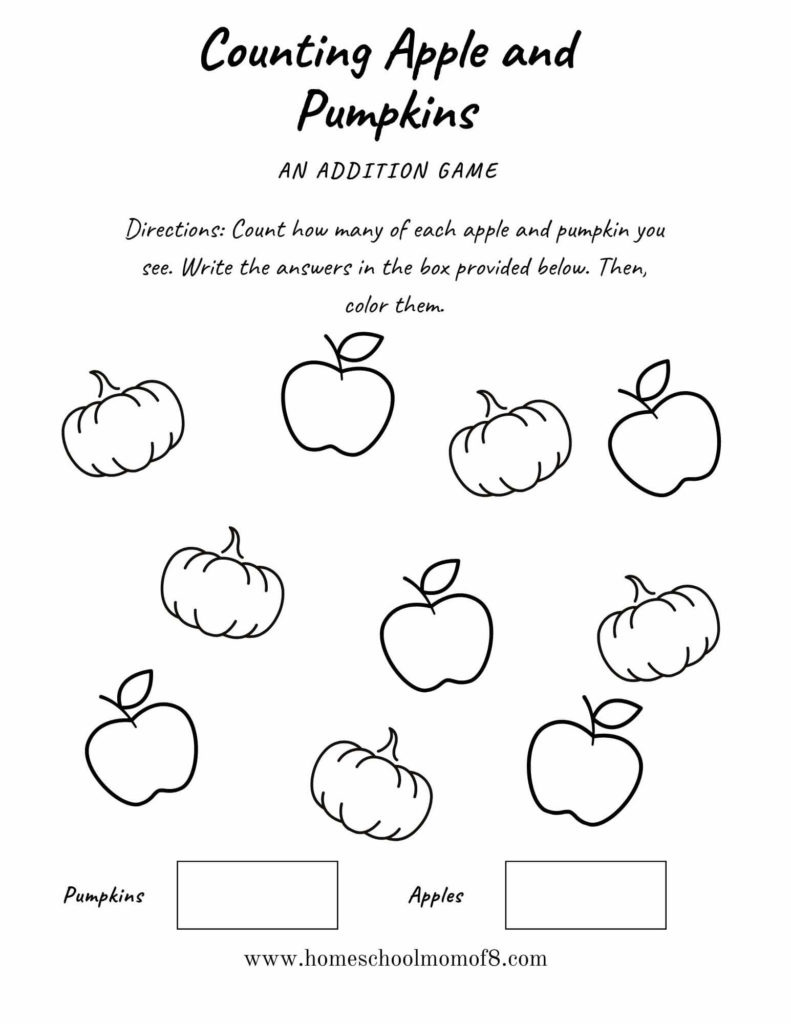 Free &amp;amp; Printable Fall Worksheets - Homeschool Mom Of 8 pertaining to Free Fall Printable Worksheets