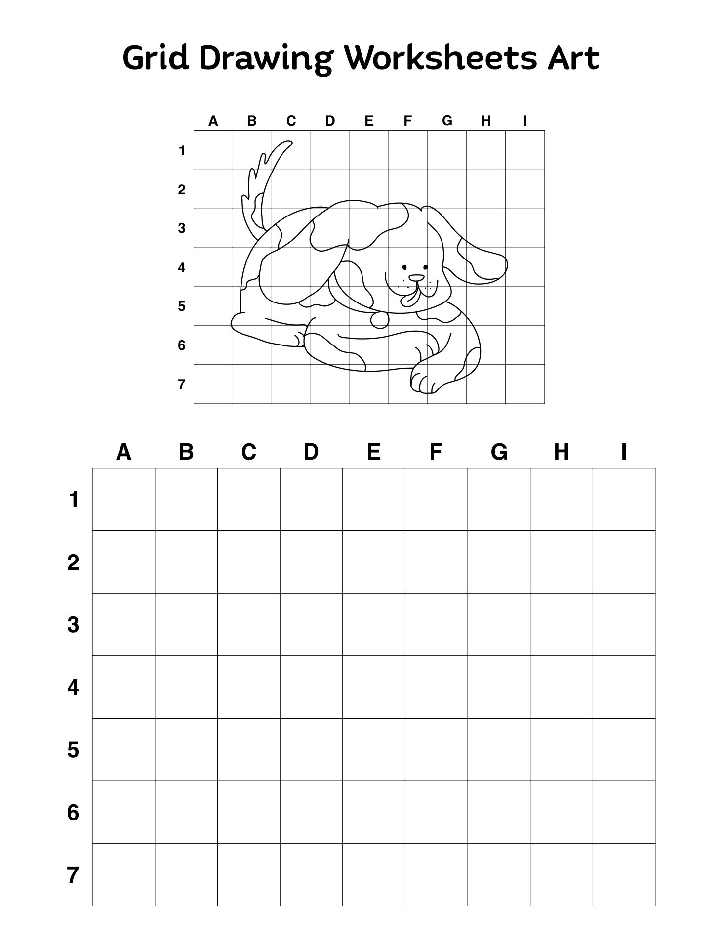 Free Printable Grid Drawing Worksheets For All Ages - Worksheets with regard to Free Printable Grid Drawing Worksheets