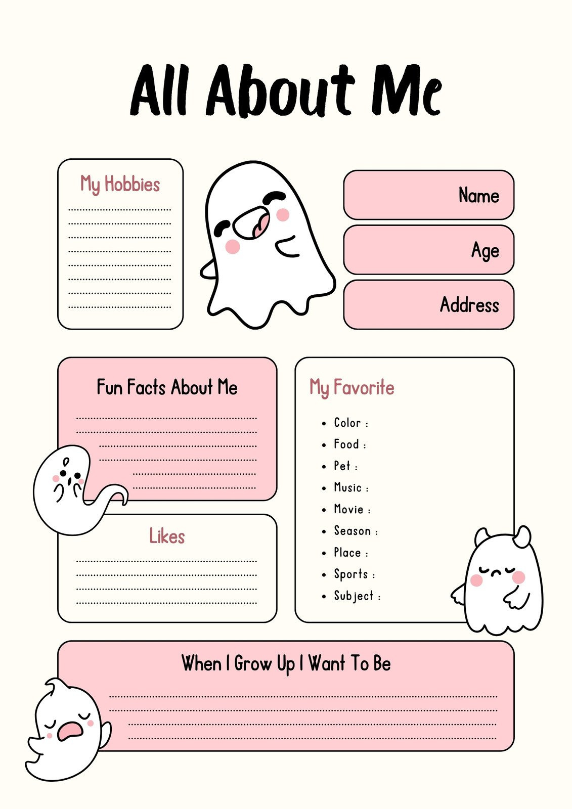 Free Printable Halloween Worksheet Templates To Edit | Canva inside Halloween Worksheets Free Printable