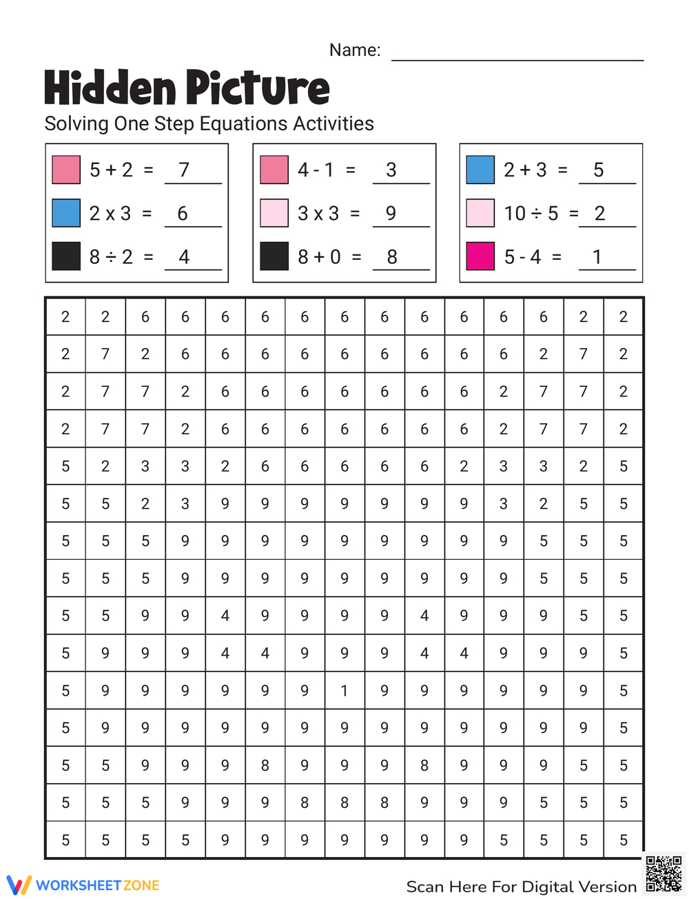 Free Printable & Interactive Mystery Picture Worksheets pertaining to Free Printable Math Mystery Worksheets