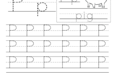 Free Printable Letter P Writing Practice Worksheet with regard to Handwriting Worksheets Free Printable