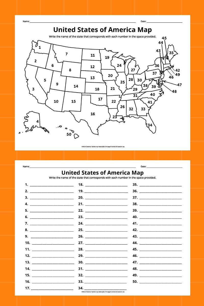 Free Printable Maps Of The United States Bundle within Free Printable State Worksheets