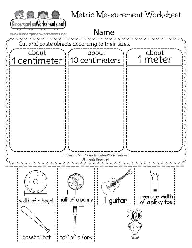Free Printable Metric Measurement Worksheet in Free Printable Measurement Worksheets