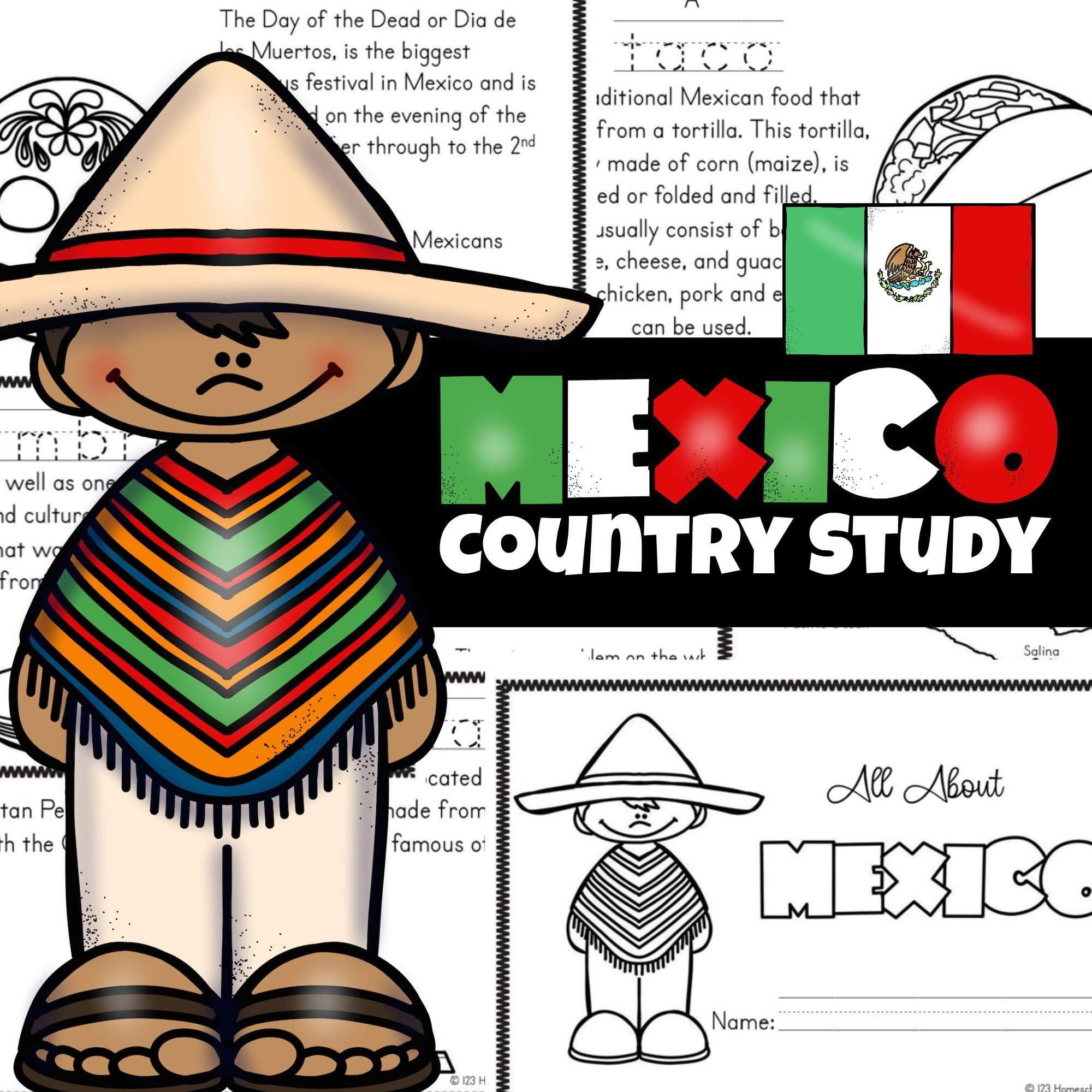 Free Printable Mexico For Kids Worksheets for Free Printable Mexico Worksheets