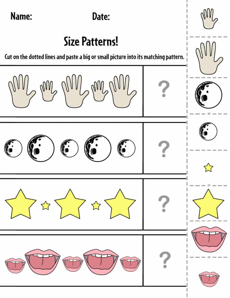 Free Printable Pattern Worksheets For Preschool ⋆ The Hollydog Blog intended for Free Printable Pattern Worksheets