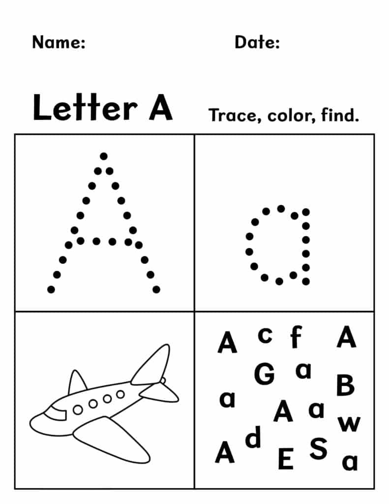 Free Printable Preschool Worksheets! ⋆ The Hollydog Blog with Free Printable Prek Worksheets