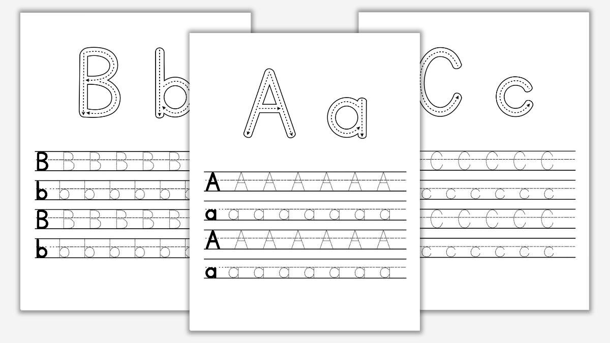 Free Printable Uppercase &amp;amp; Lowercase Letters Worksheets - The throughout Free Printable Alphabet Letters Worksheets