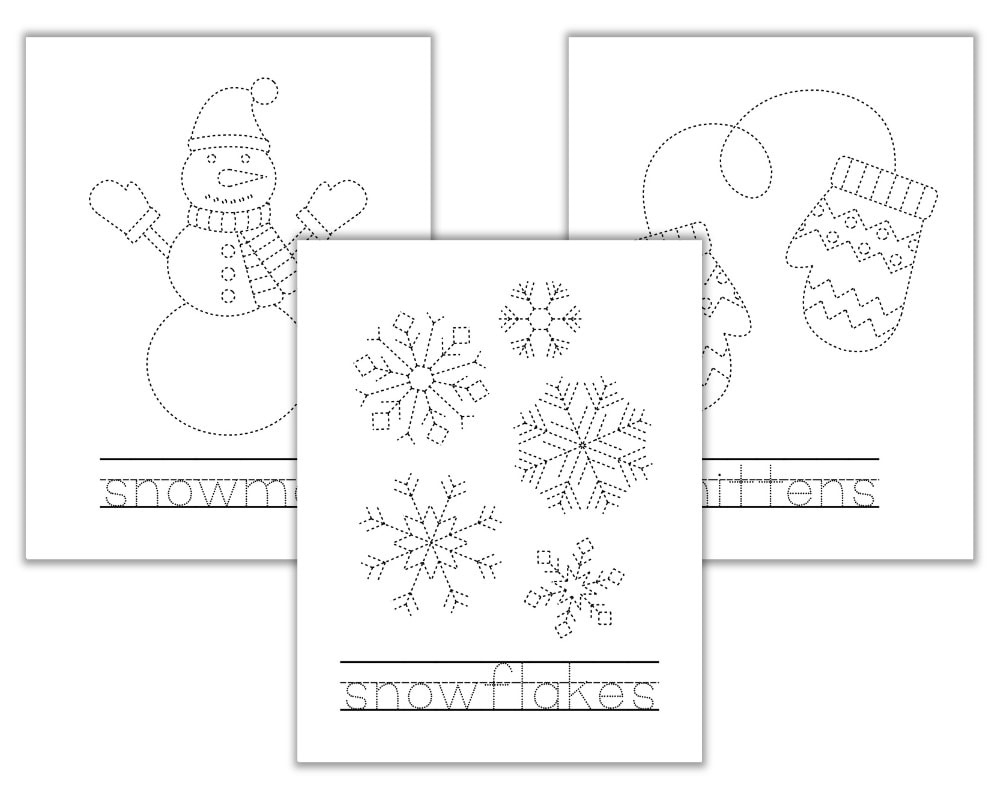 Free Printable Winter Tracing Worksheets For Preschoolers - The within Free Printable Winter Preschool Worksheets