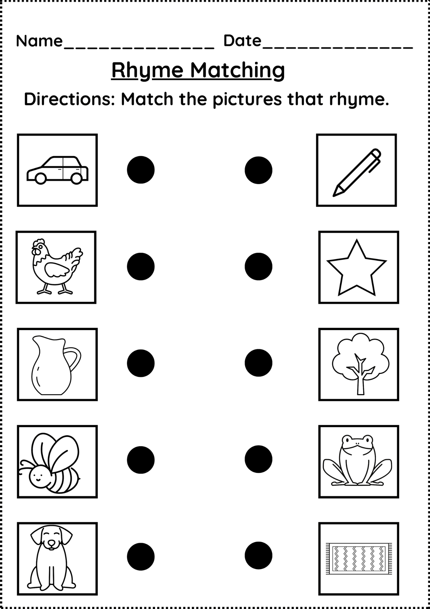 Free Rhyming Word Worksheet with Rhyming Worksheets Free Printable
