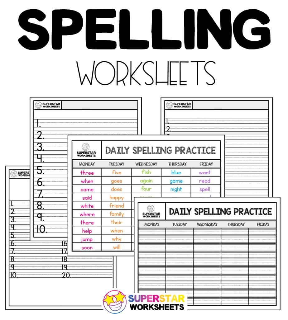 Free Spelling Worksheets - Superstar Worksheets with regard to Free Printable Spelling Worksheets