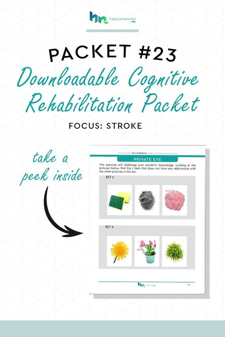 Free Stroke Rehabilitation Worksheets | Download And Print Today! within Free Printable Worksheets For Stroke Patients