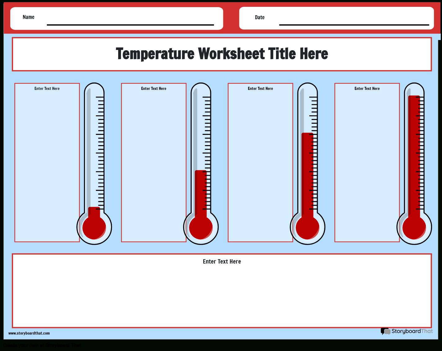 Free Temperature Worksheets: Thermometer &amp;amp; Conversion inside Free Printable Thermometer Worksheets