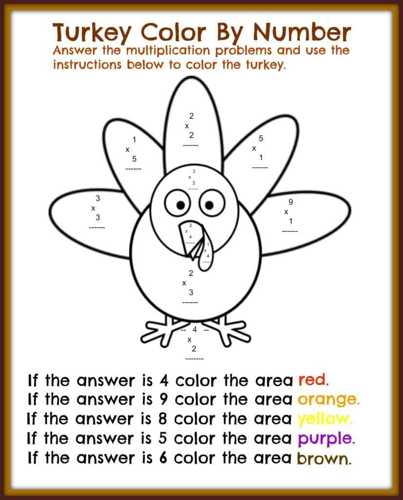 Free Thanksgiving Printable Math Worksheets - Midwest Modern Momma with regard to Free Printable Thanksgiving Math Worksheets