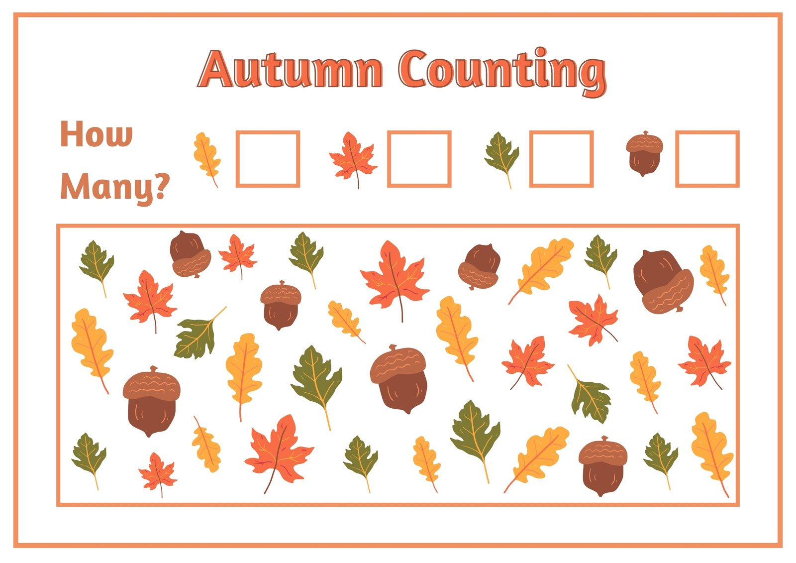 Free To Edit Autumn-Themed Worksheet Templates | Canva in Free Autumn Printable Worksheets