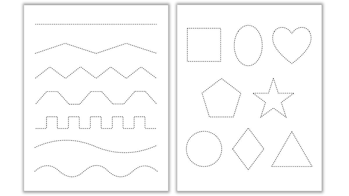 Free Tracing &amp;amp; Cutting Worksheets - The Craft-At-Home Family with Free Printable Tracing Worksheets