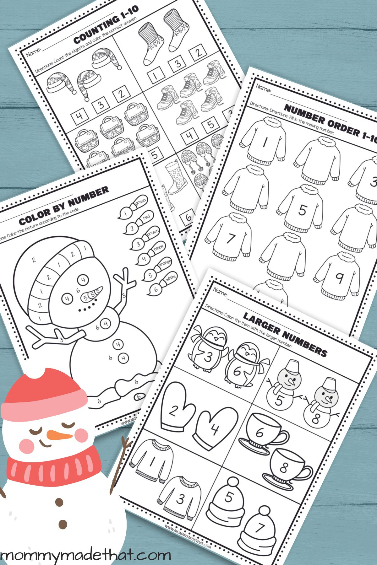 Free Winter Preschool Worksheets (Great For Kindergarten Too!) with Free Printable Winter Worksheets For Preschool