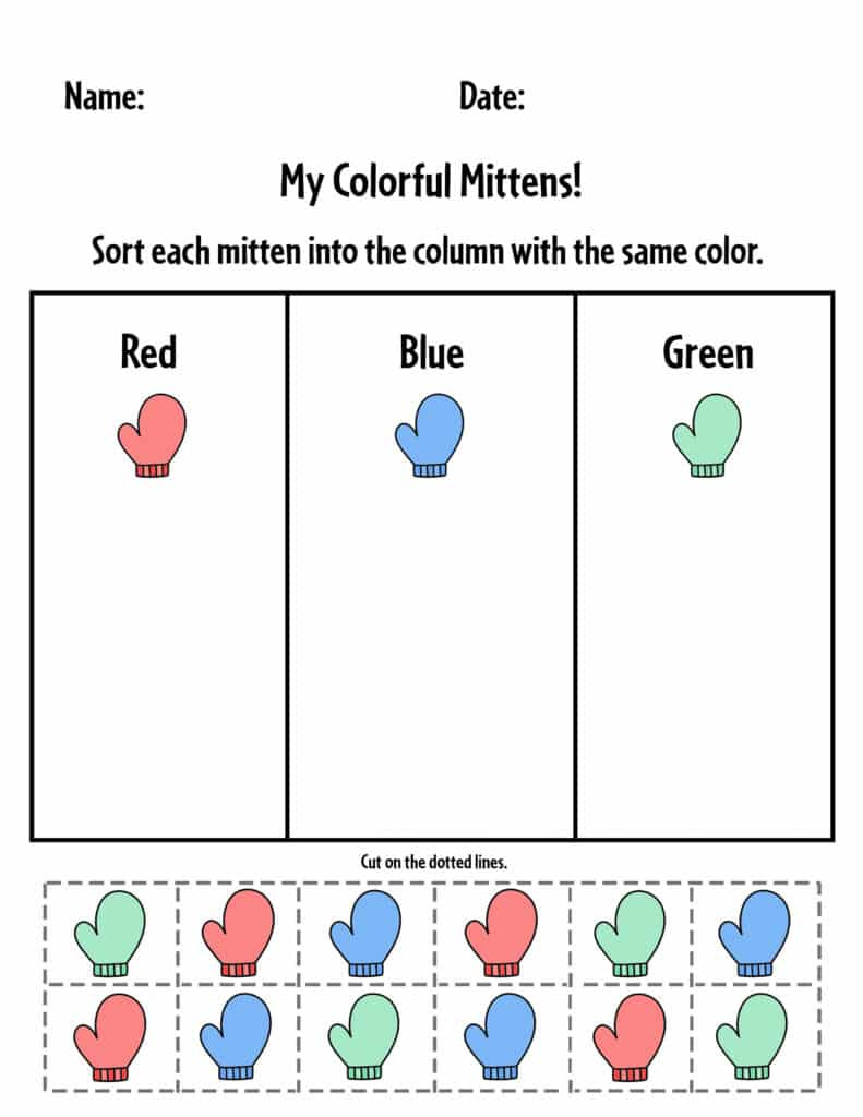 Free Winter Worksheets For Preschool! ⋆ The Hollydog Blog pertaining to Free Printable Winter Preschool Worksheets