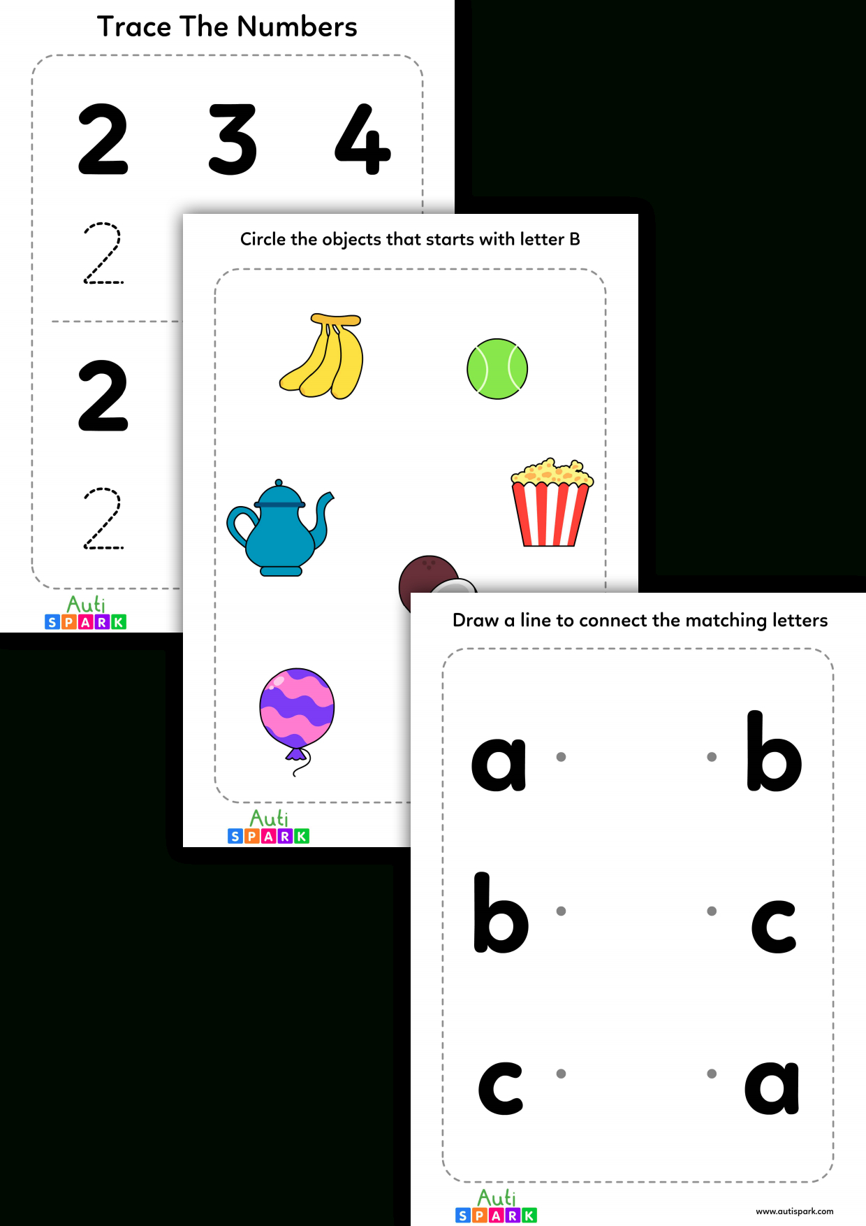 Free Workbook For Kids With Autism - Autispark - Autispark in Free Printable Autism Worksheets