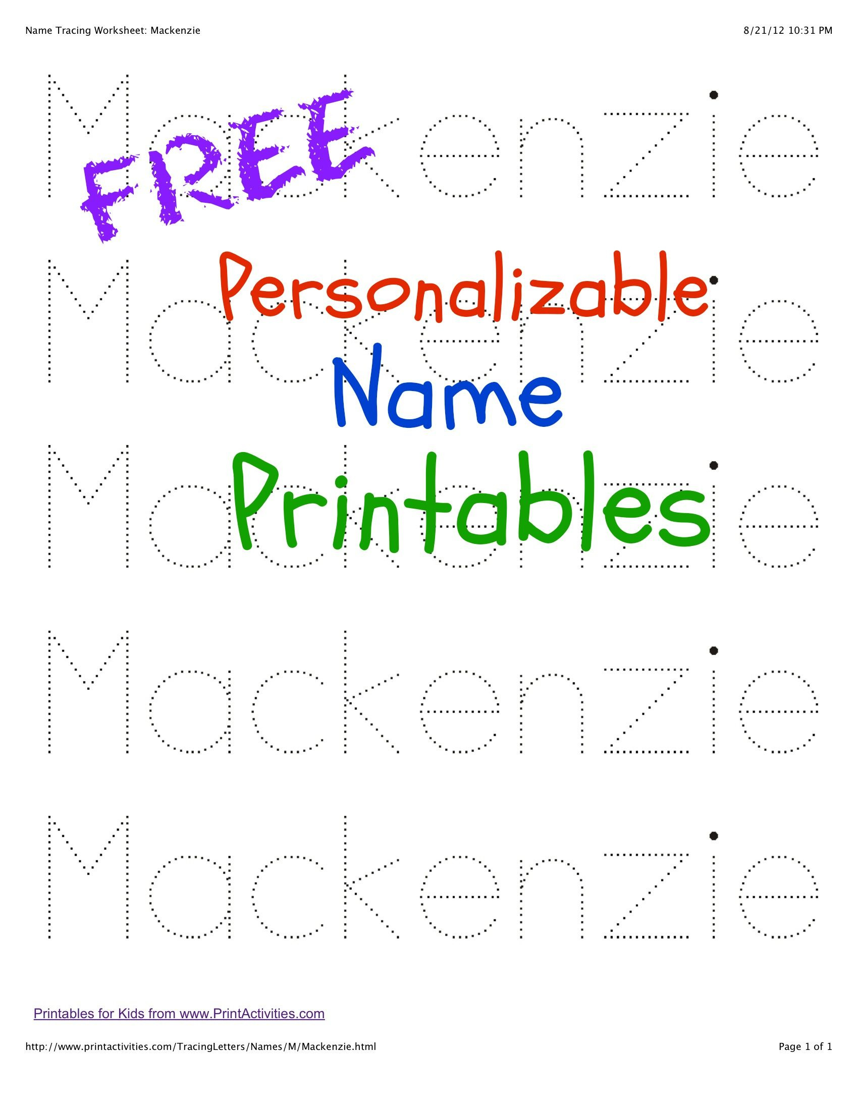 Free+Printable+Name+Tracing+Worksheets | Preschool Names, Name regarding Free Name Tracing Worksheets Printable