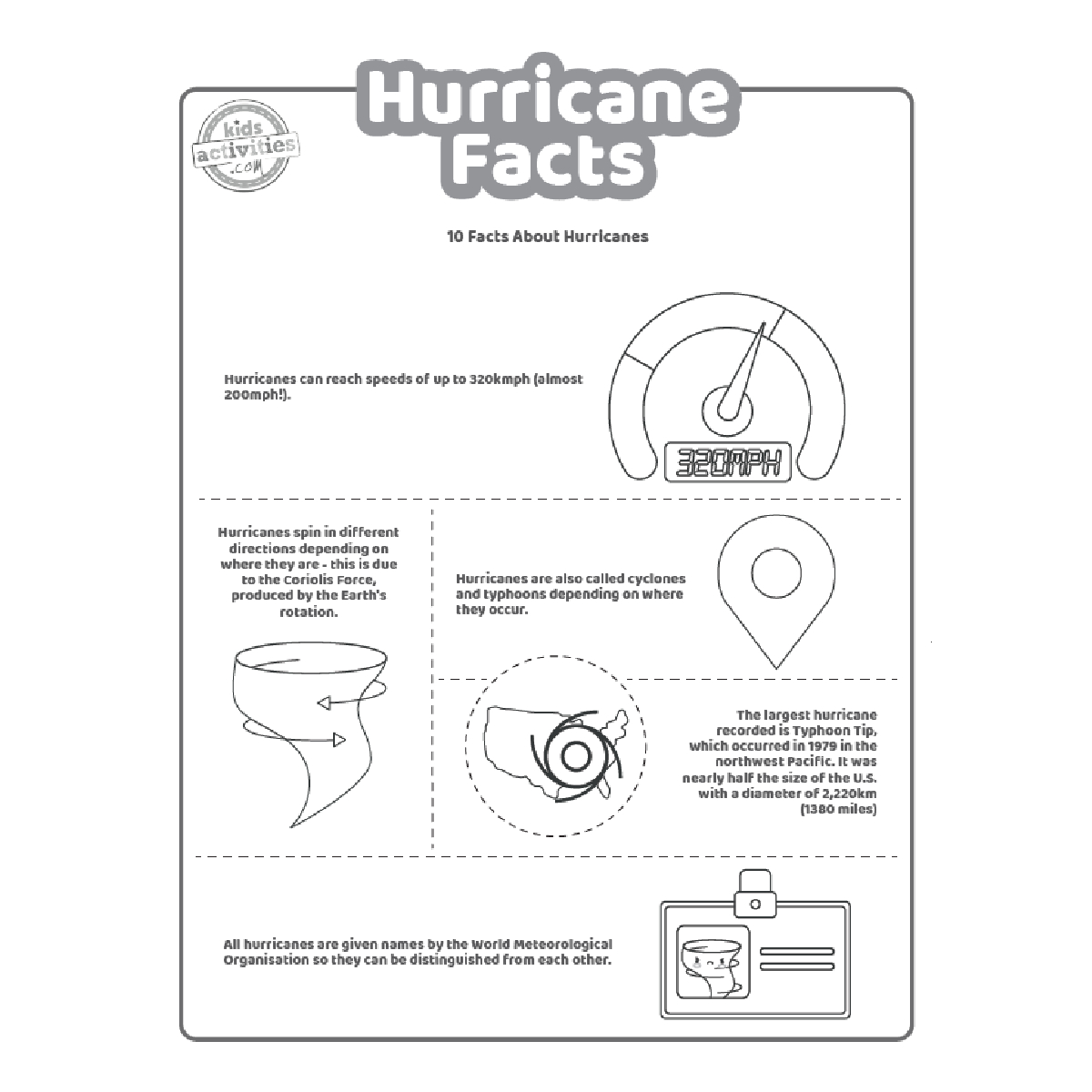 Fun Hurricane Facts For Kids To Print And Learn | Kids Activities Blog within Free Printable Hurricane Worksheets