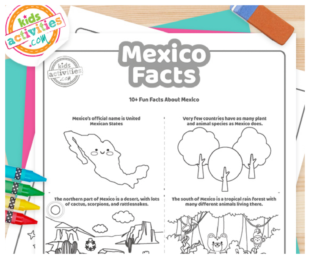Fun Mexico Facts For Kids To Print And Learn | Kids Activities Blog intended for Free Printable Mexico Worksheets
