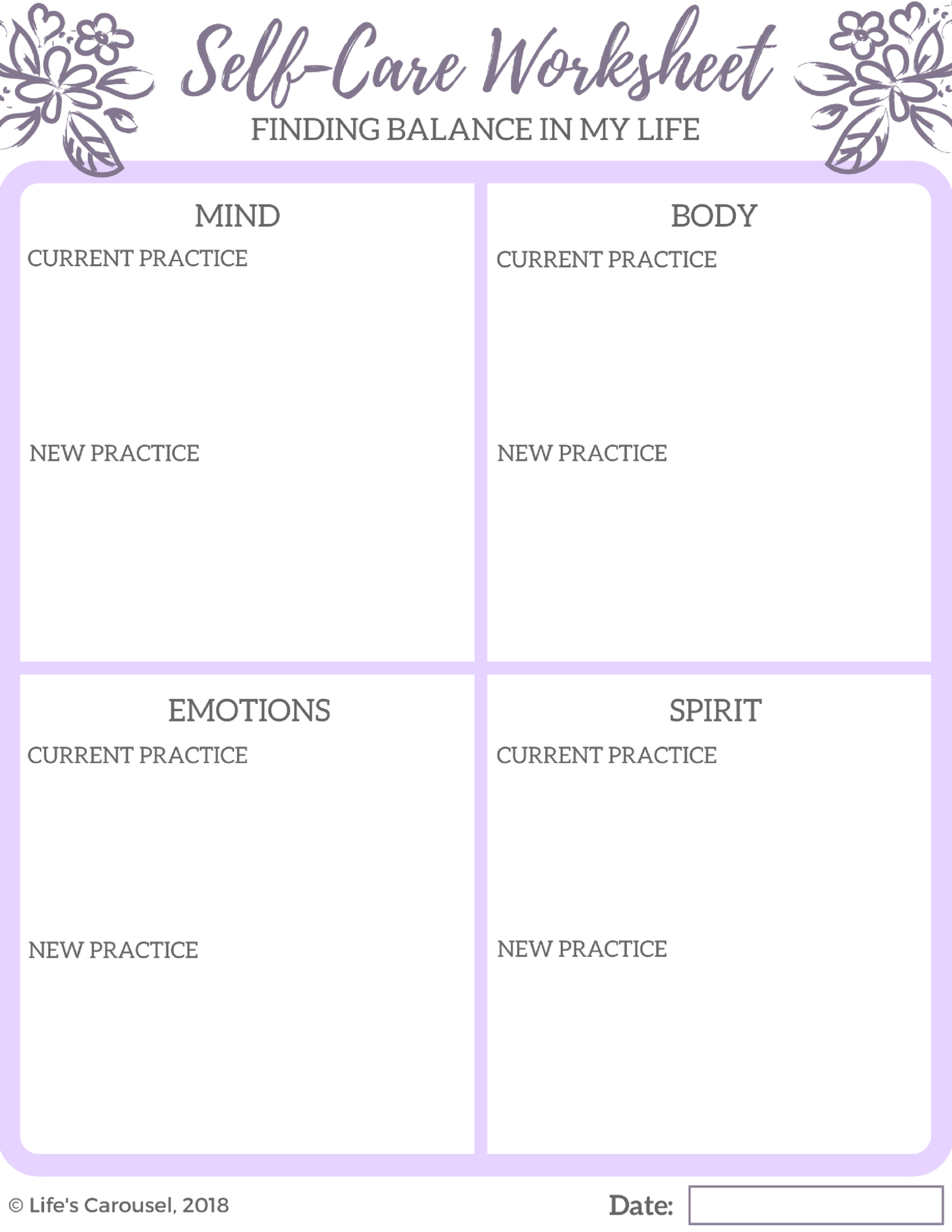 Grade 3 Self Care Assessment Worksheets &amp;amp; Printable pertaining to Free Printable Self Care Assessment Worksheets