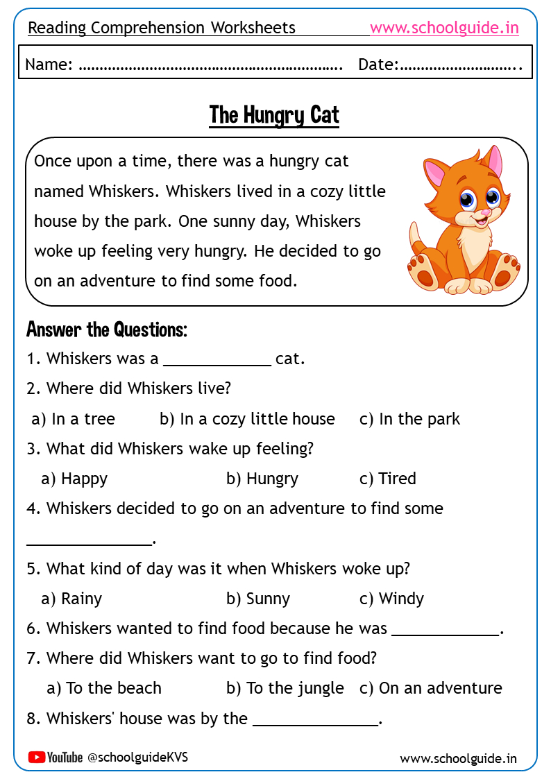 Grade 4 English Worksheets Reading Comprehension inside Free Printable Reading Comprehension Worksheets For 4Th Graders