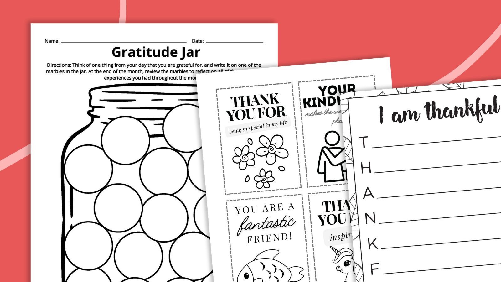Gratitude Worksheets (Free Printables) within Free Printable Gratitude Activities Worksheets