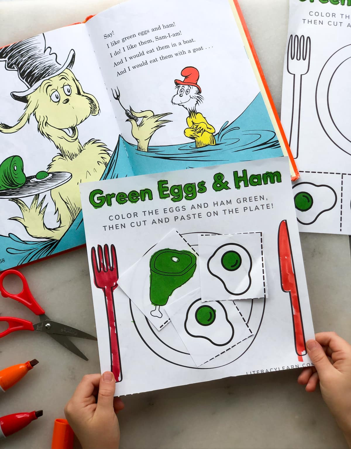Green Eggs &amp;amp; Ham Printable Worksheet - Literacy Learn with regard to Free Printable Green Eggs And Ham Worksheets