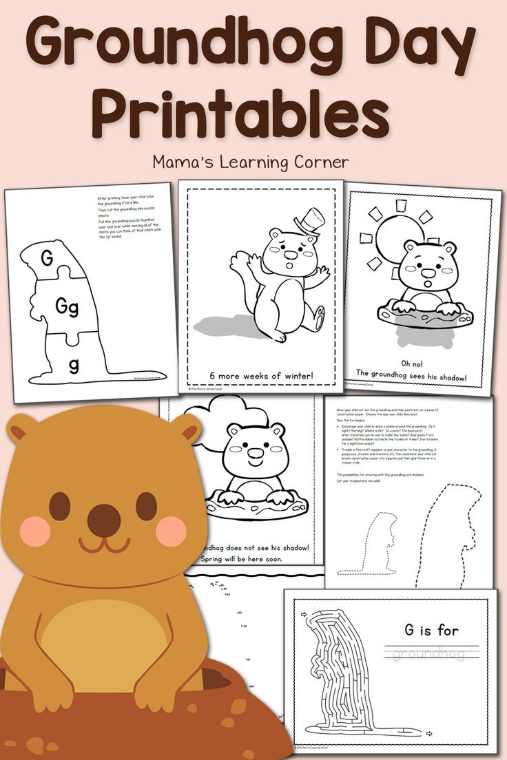 Groundhog Day Worksheets And Activities pertaining to Free Printable Groundhog Day Worksheets