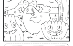 Halloween Colornumber Worksheet - Free Printable, Digital, &amp; Pdf for Free Halloween Printable Worksheets