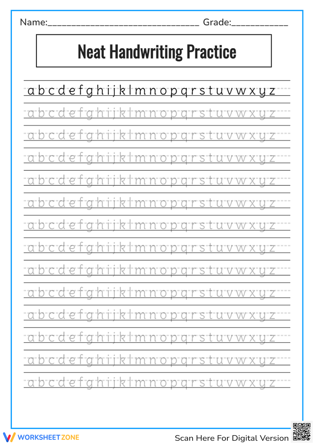 Handwriting Worksheets &amp;amp; Printable inside Free Handwriting Worksheets Printable