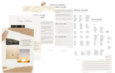 How To Choose Your Core Values | Free Printable Workbook To Download with regard to Free Printable Core Values Worksheets