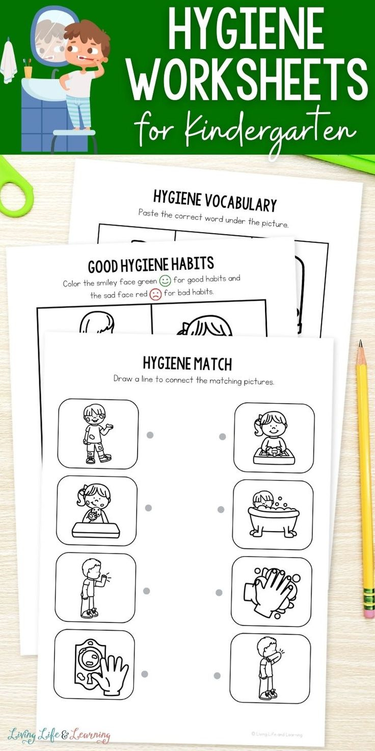 Hygiene Worksheets For Kindergarten for Free Printable Hygiene Worksheets
