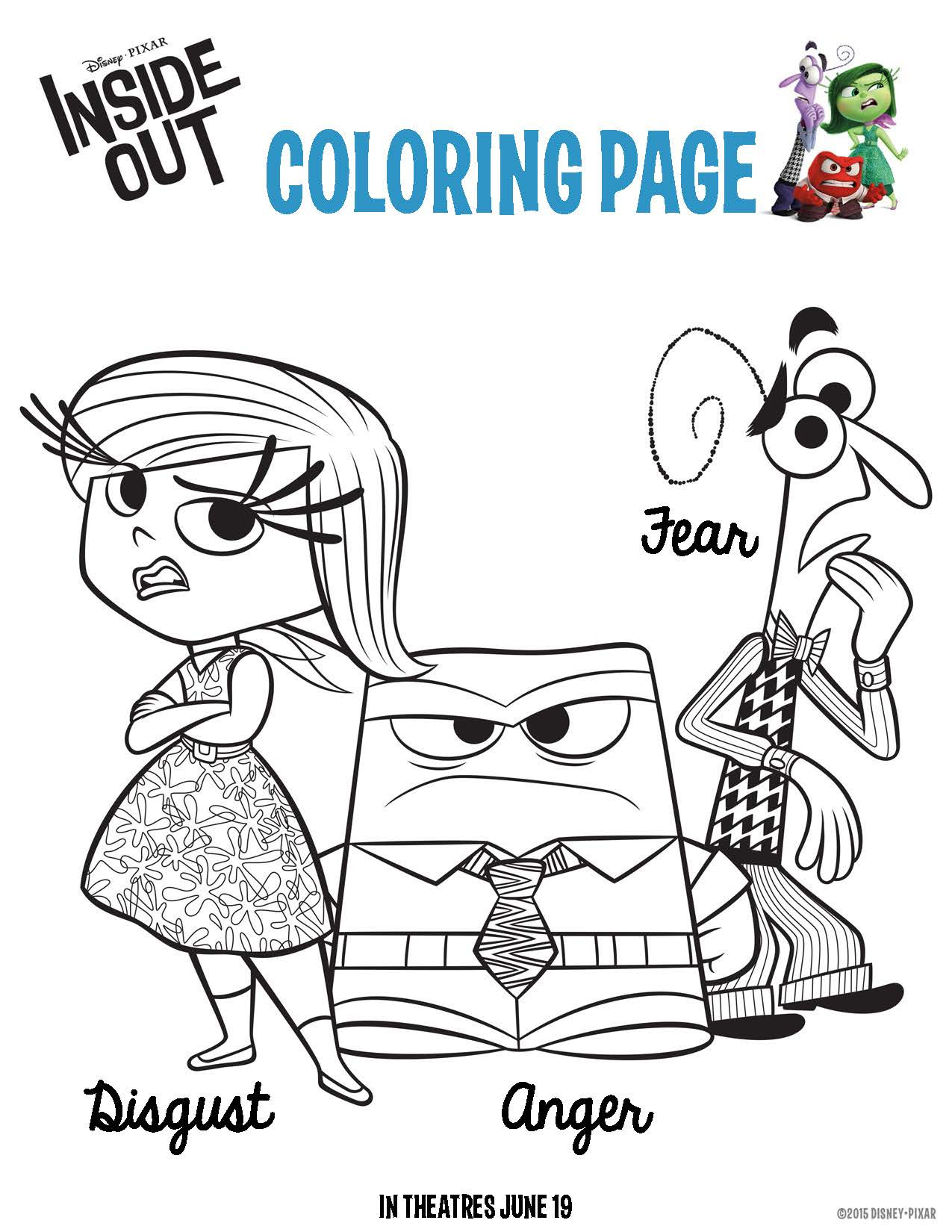Inside Out 2 Coloring Pages And Printables within Free Printable Inside Out Worksheets