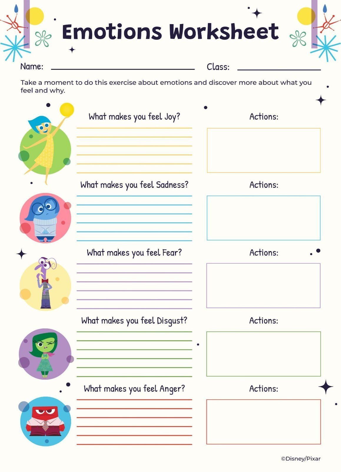 Inside Out Therapy Worksheet Presentation pertaining to Free Printable Inside Out Worksheets
