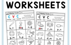 Kindergarten Cvc Worksheets - Superstar Worksheets with Cvc Worksheets Free Printable