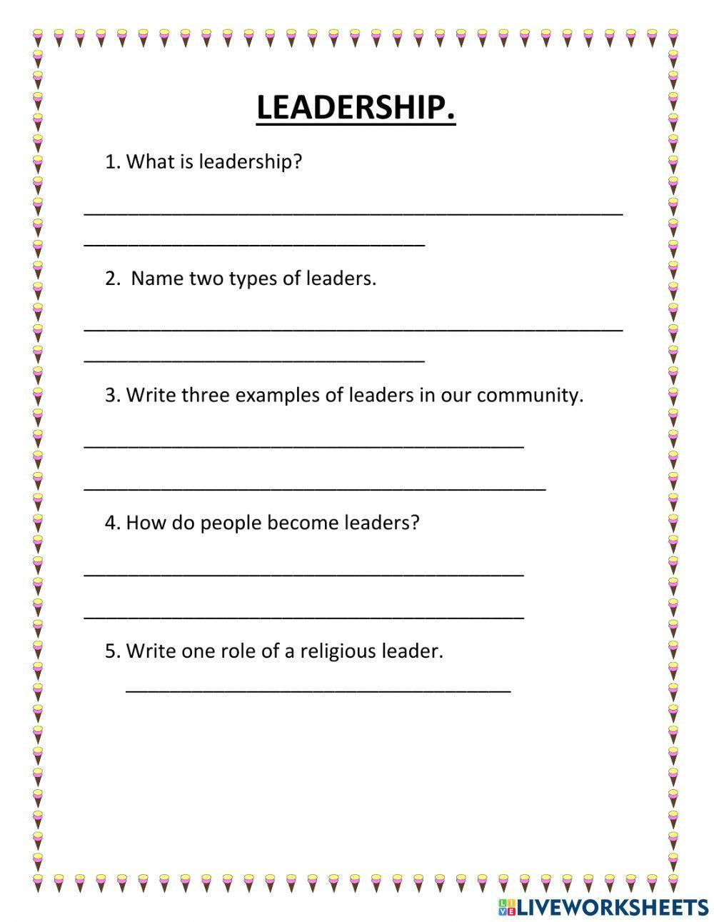Leadership Classroom Activities - Primary School - Worksheets Library pertaining to Free Printable Leadership Worksheets