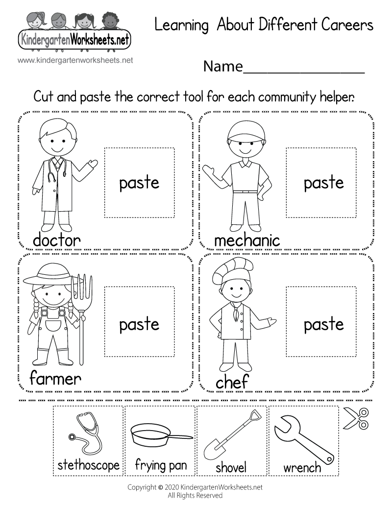Learning About Careers Worksheet - Free Printable, Digital, &amp;amp; Pdf inside Free Printable Career Day Worksheets