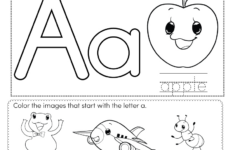 Letter A Coloring Worksheet - Free Printable, Digital, &amp; Pdf pertaining to Free Printable Letter Worksheets For Preschoolers
