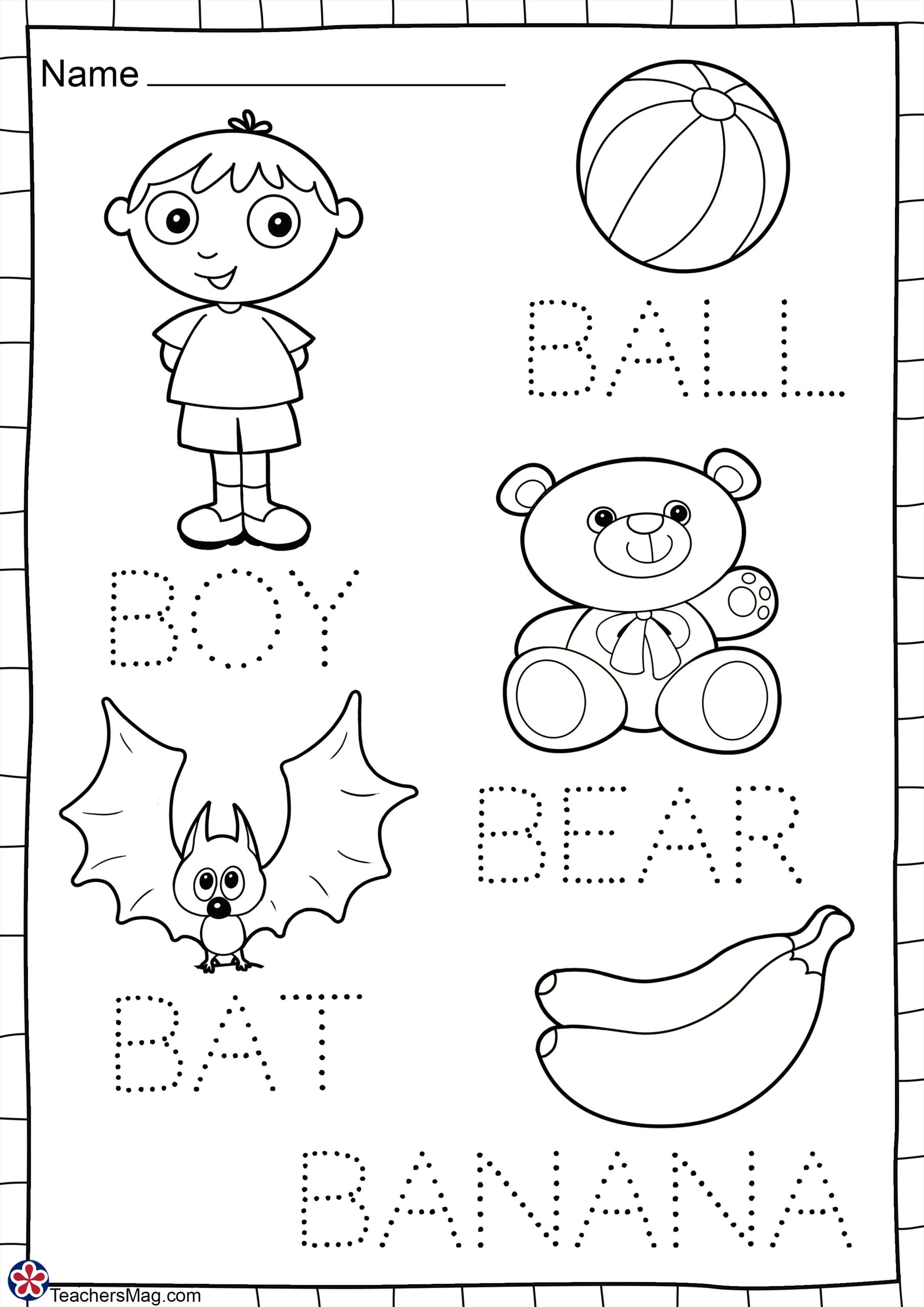 Letter B Free Worksheets. Teachersmag regarding Free Printable Letter B Worksheets For Preschool