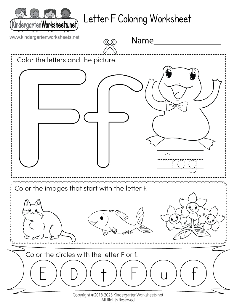 Letter F Coloring Worksheet - Free Printable, Digital, &amp;amp; Pdf inside Free Printable Letter F Worksheets