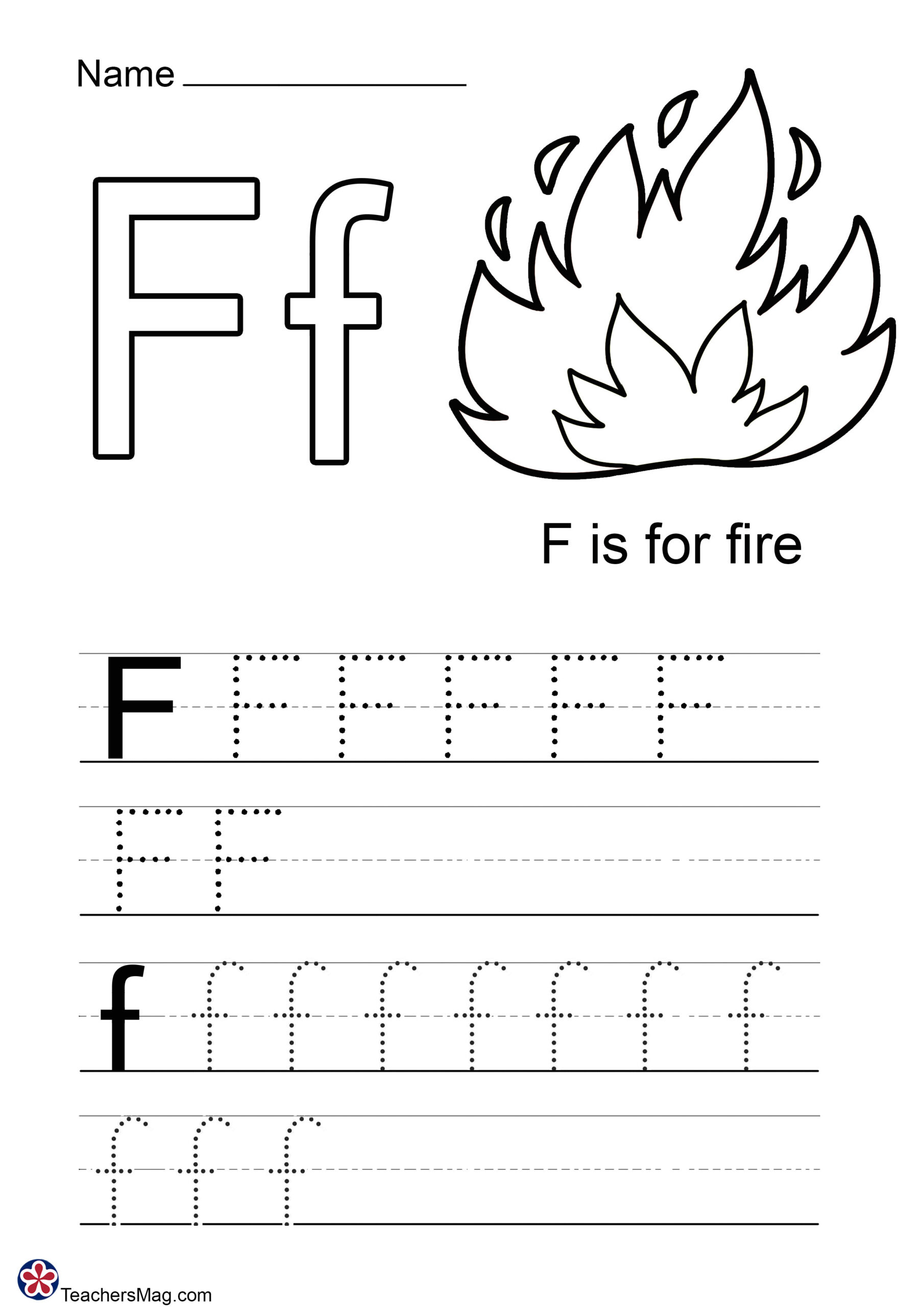 Letter F Worksheets For Preschoolers. Teachersmag with regard to Free Printable Letter F Worksheets