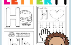 Letter H Preschool Printables - Preschool Mom in Letter H Worksheets Free Printable