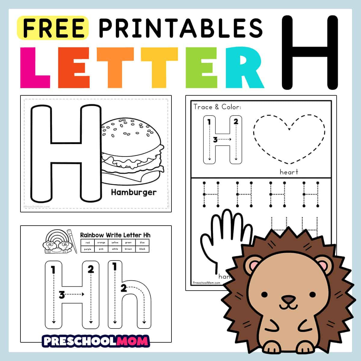Letter H Preschool Printables - Preschool Mom with regard to Free Printable Letter H Worksheets