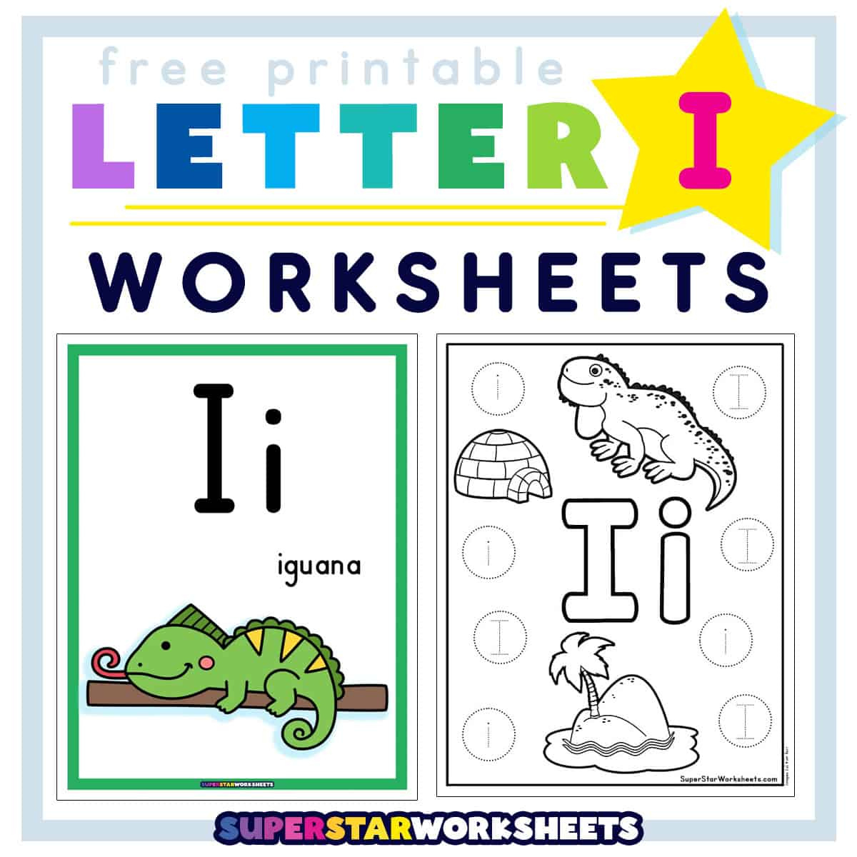 Letter I Worksheets - Superstar Worksheets intended for Free Printable Letter I Worksheets For Preschoolers